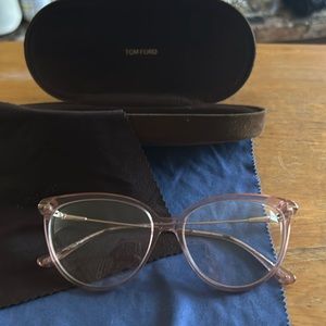 Used Tom Ford Pink cat eye, eyeglasses.
